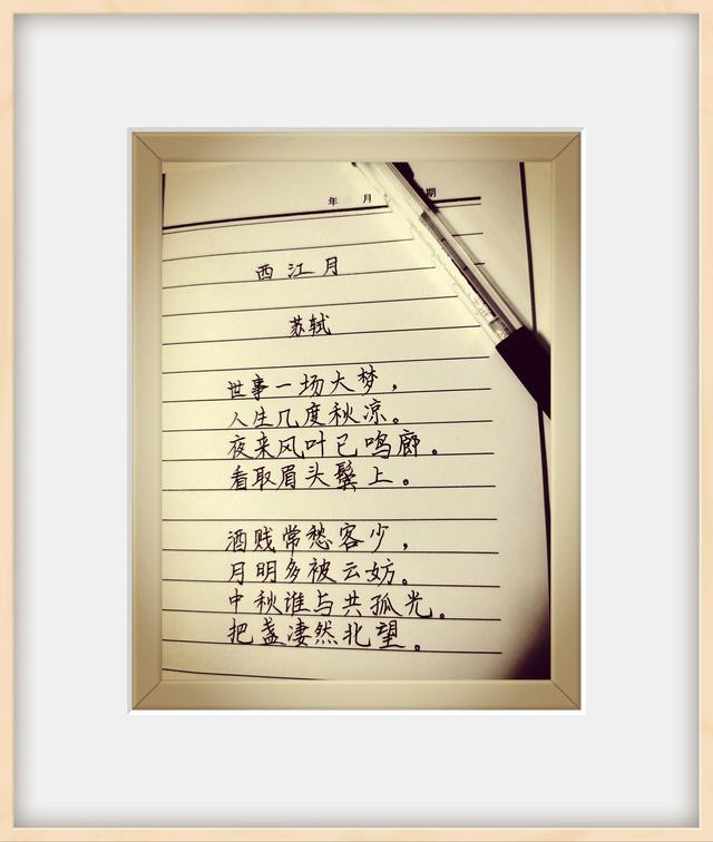 抄书打卡第47天:世事一场大梦,人生几度秋凉