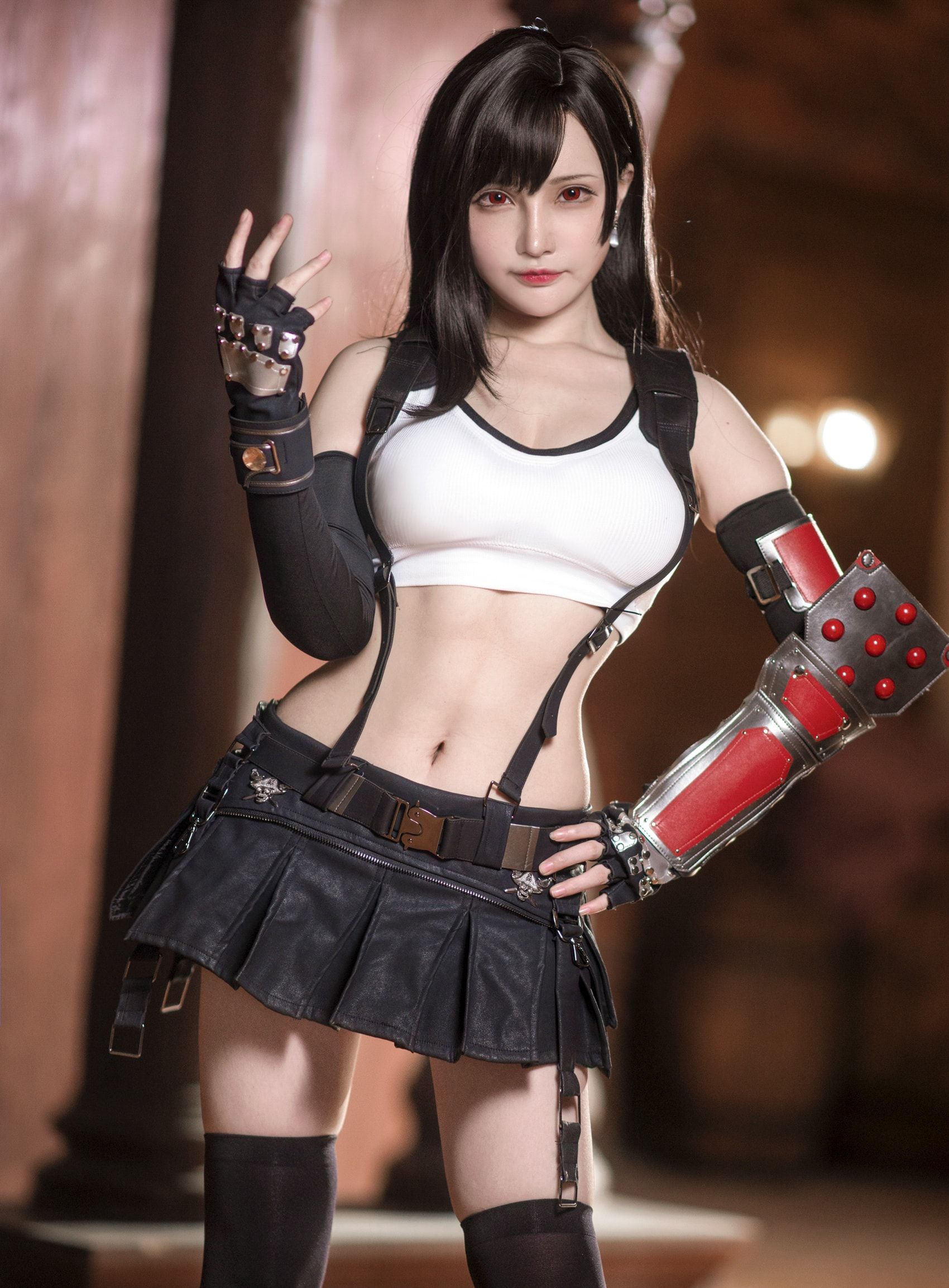 荒岛-最终幻想蒂法 tifa cosplay 角色扮演写真摄影图片