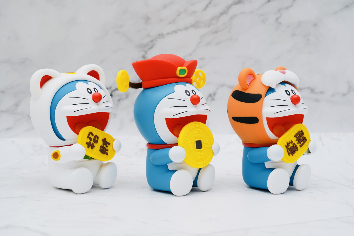 小财神,招财猫,开运虎,迎接新年好运气