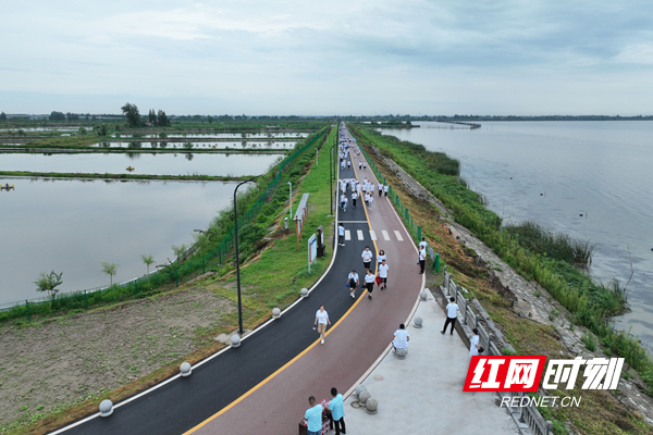 益阳大通湖区:家门口的健身步道