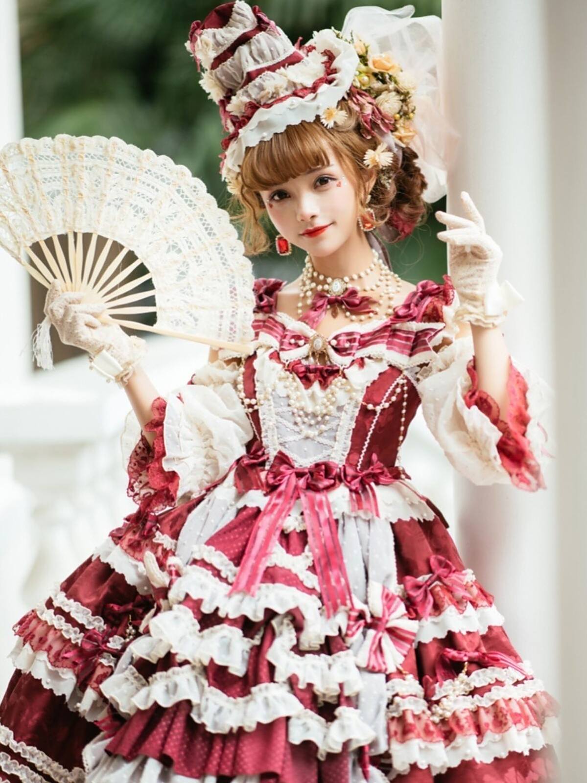 可以穿着结婚的洛丽塔"蛋糕裙",优雅感十足,太让人心动