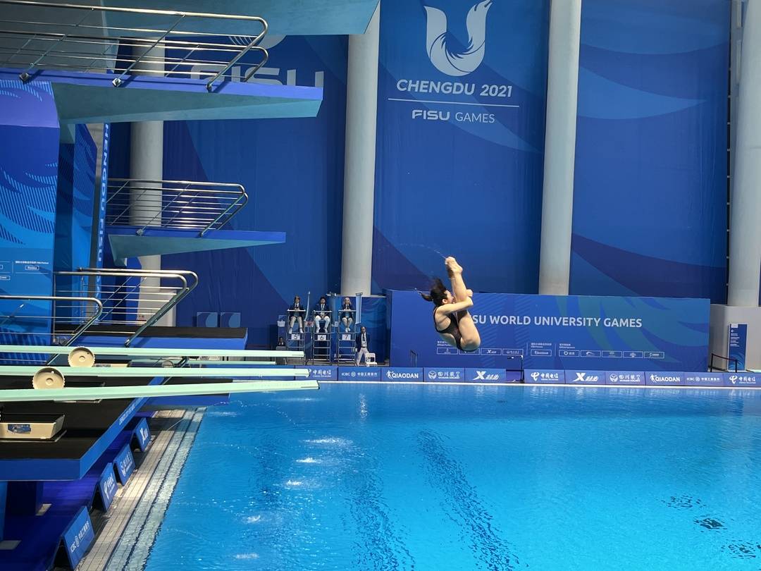 在家门口又摘一金!成都妹子杨睿琳获得跳水女子3米板冠军