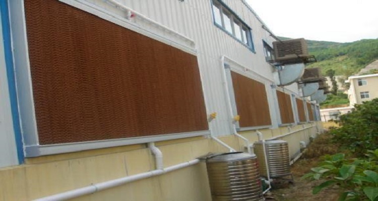 自制水帘降温系统