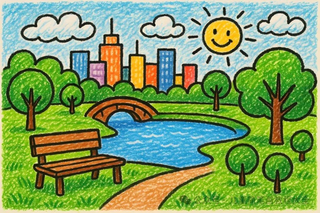 简单线条,丰富故事:儿童城市风景绘画指南