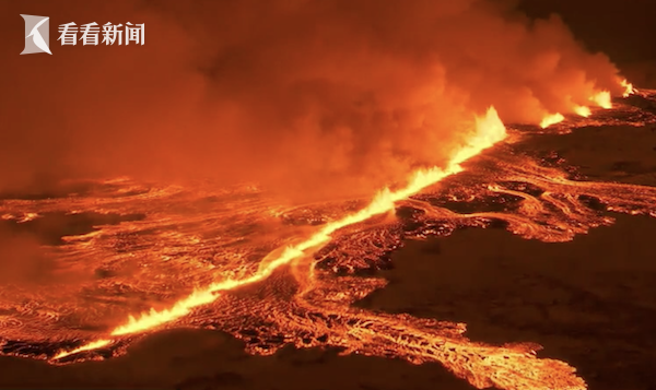 冰岛火山喷发有毒气体扩散 气象部门发出警告