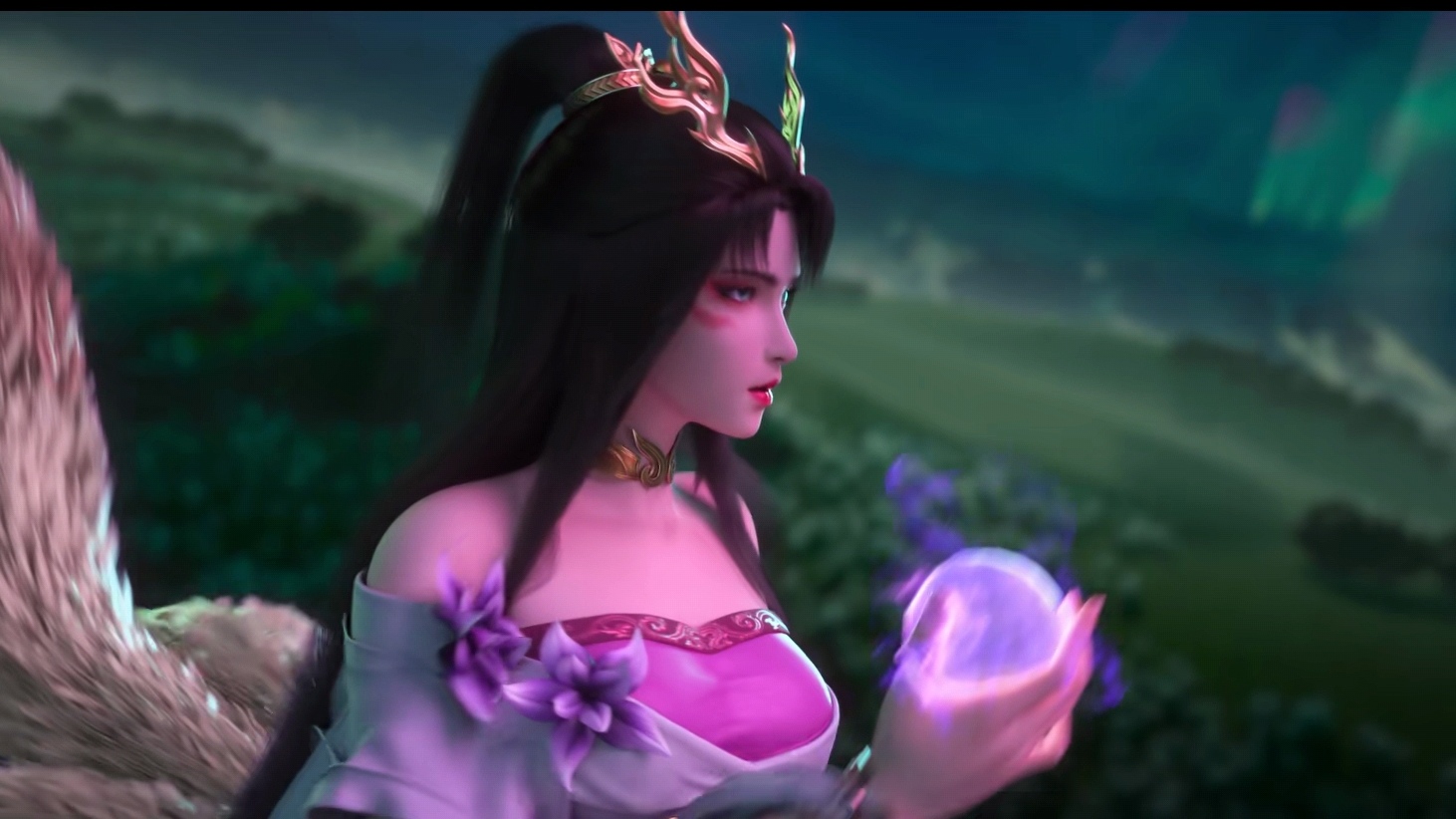 幼年月婵形象曝光,从小就是大长腿,魔女咬指头画面很魅惑