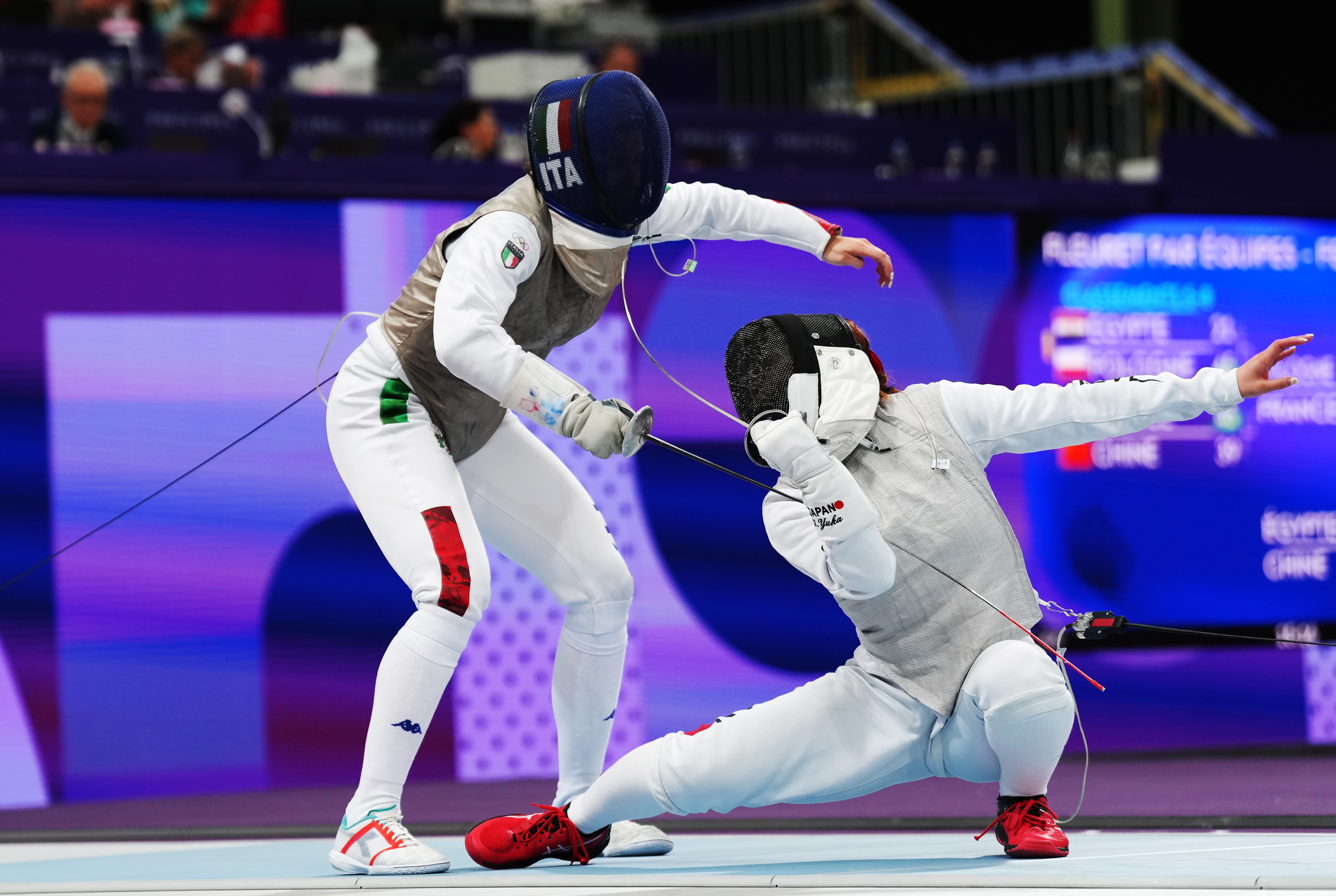 巴黎奥运会|击剑——女子团体花剑半决赛:意大利队胜日本队