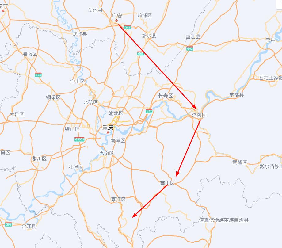 广涪柳铁路汇经广安涪陵,南川綦江,正安德江,融水柳城