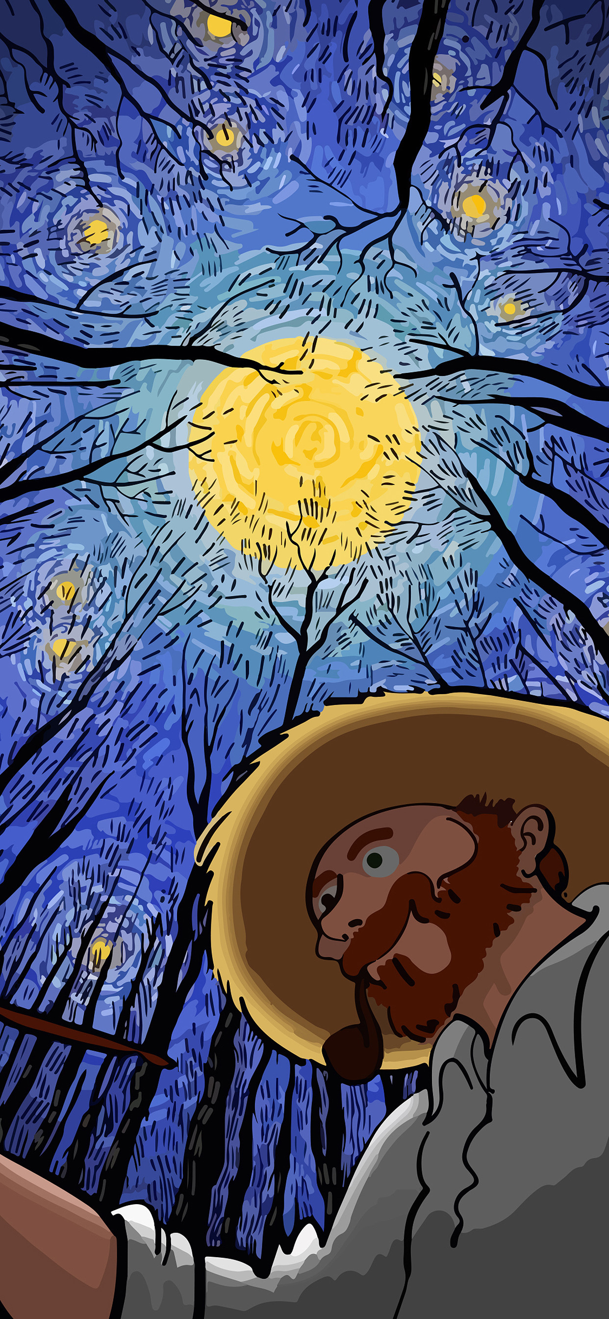 梵高插画版壁纸 系列1