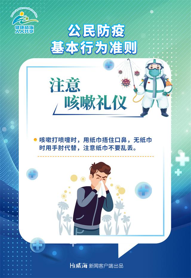 公民防疫准则④:注意咳嗽礼仪