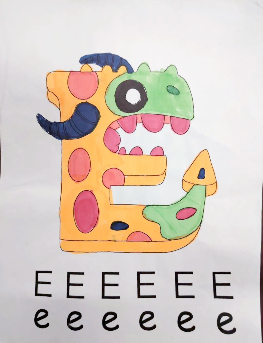 创意字母画:南井寨小学三年级的灵感之旅