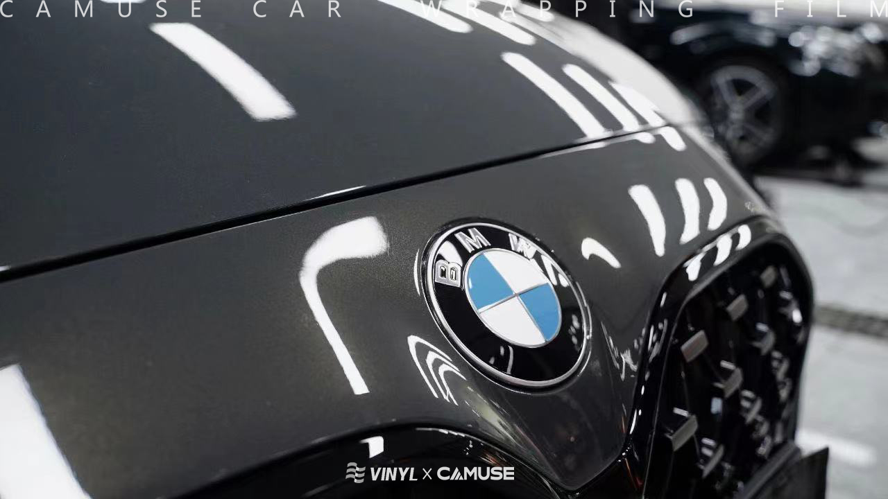 宝马卡慕斯改色膜碧玺灰,一眼就"哇塞"