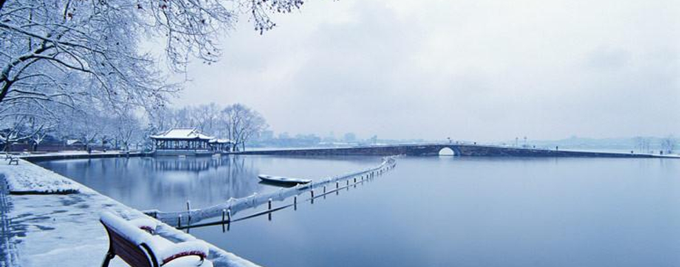 残雪风景图图片