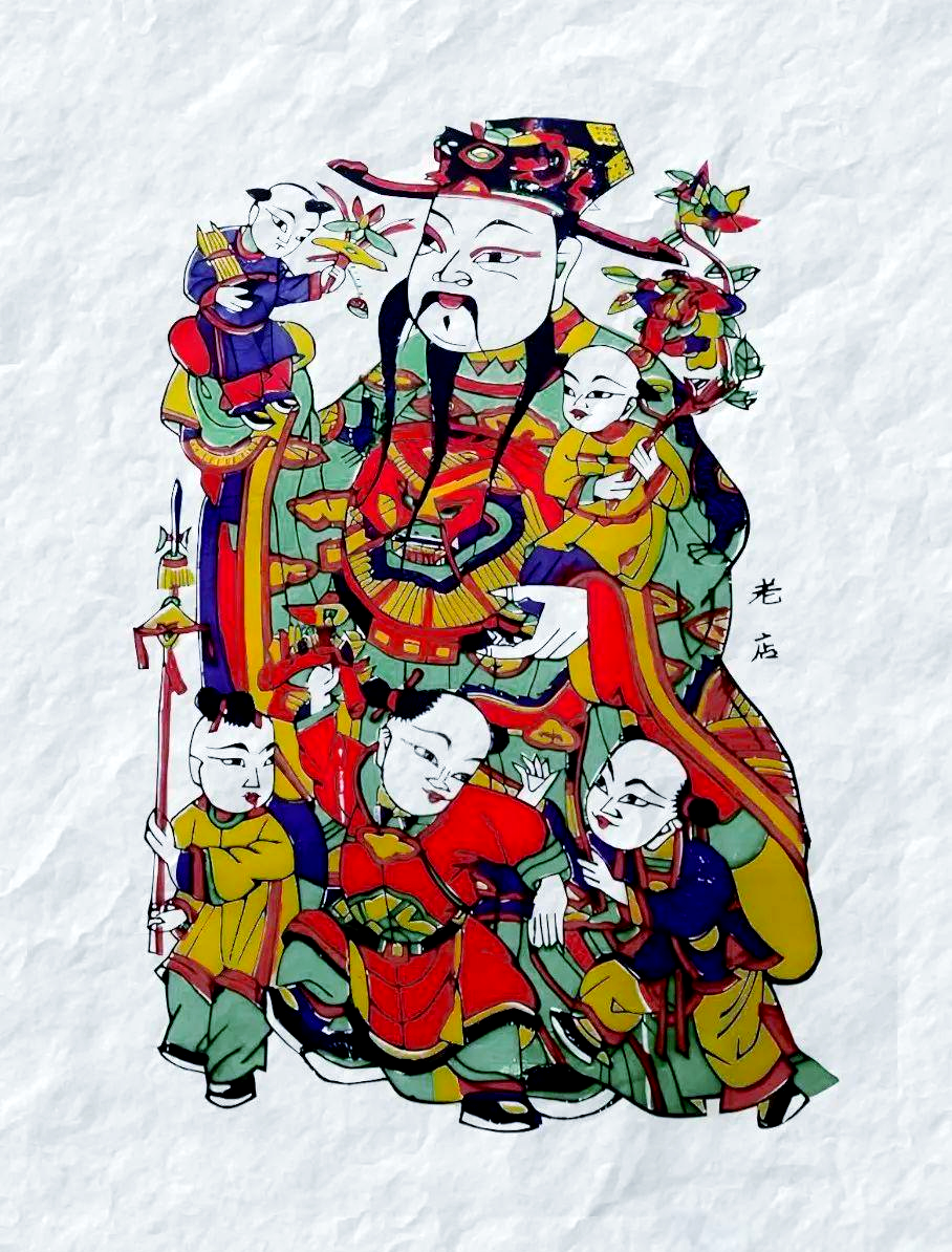 《五子登科》年画中的传统吉祥寓意解读