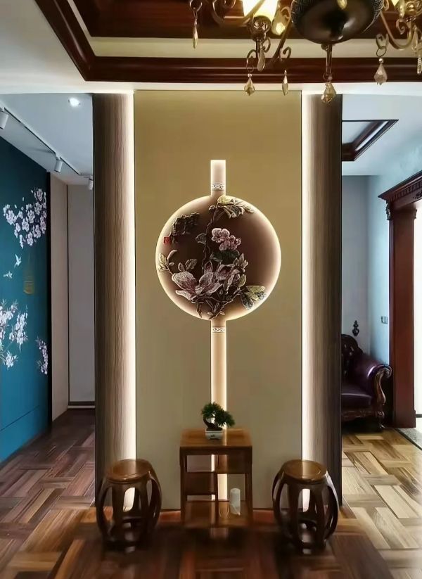 2023新中式玄关效果图外观图片大全