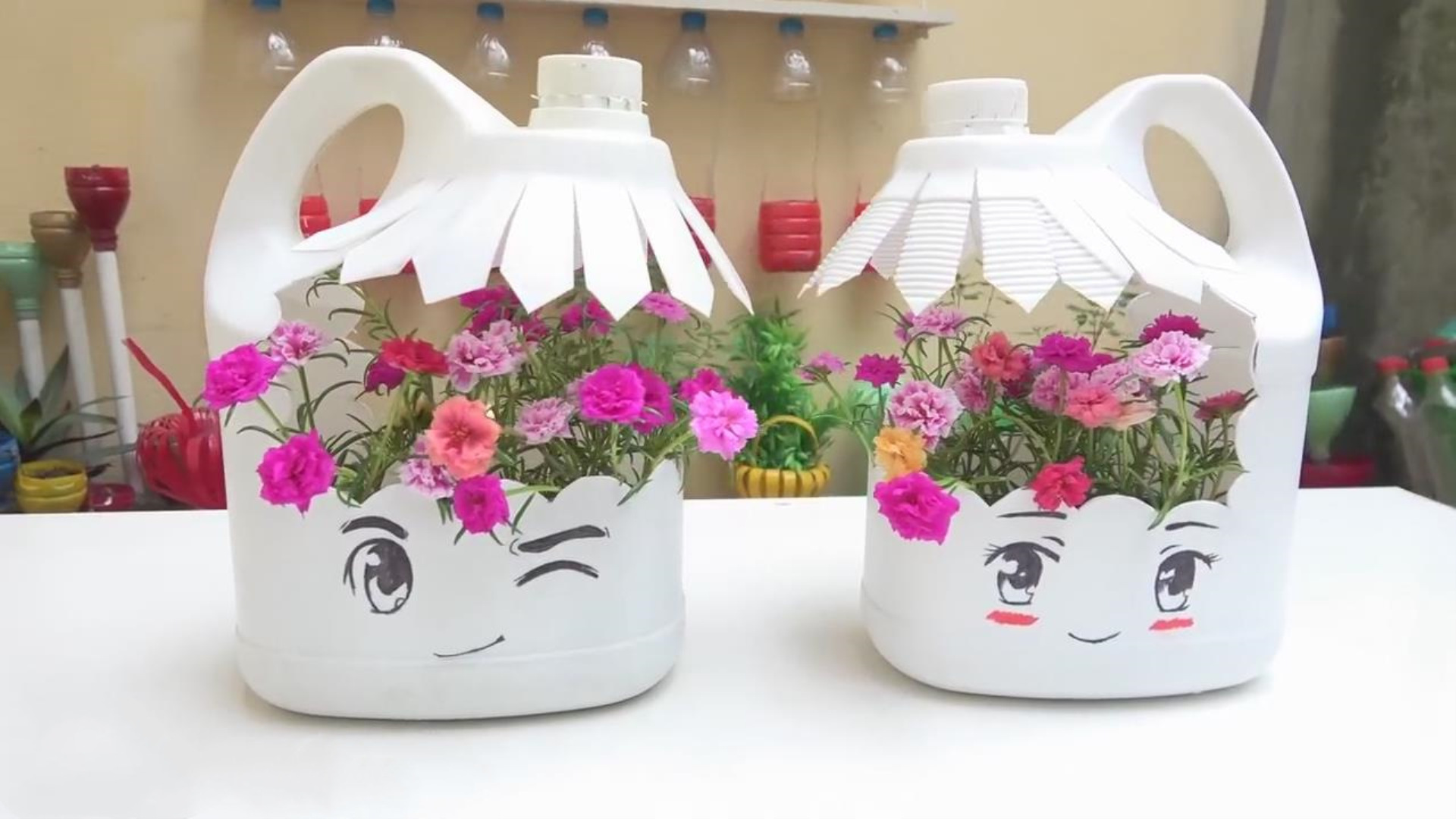 商品专题_塑料桶塑料今天为大家分享如何用塑料桶制作花盆!