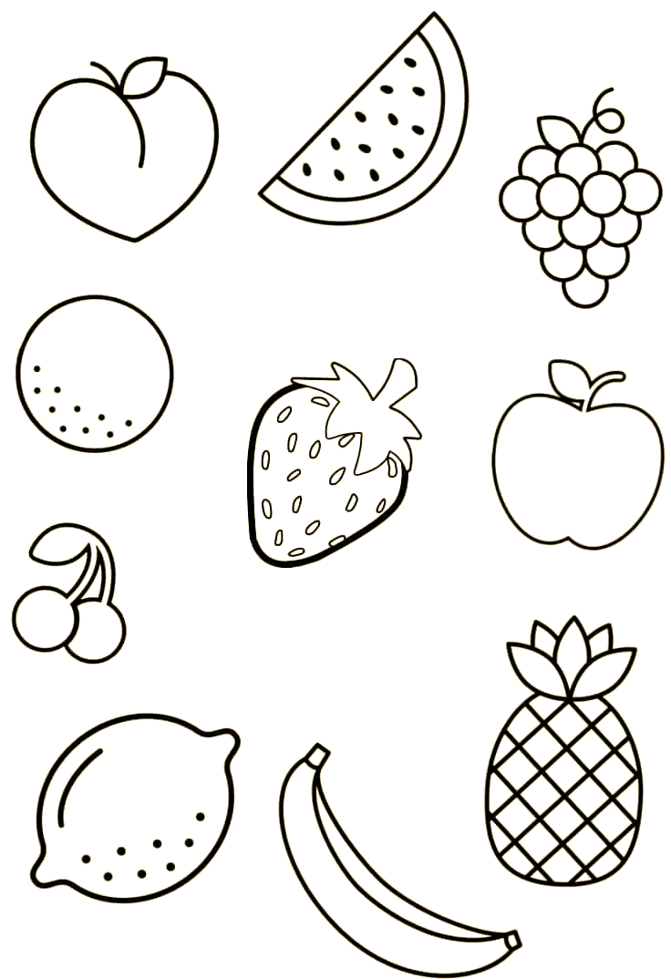 「水果简笔画」苹果,葡萄,西瓜的绘制与涂色技巧分享