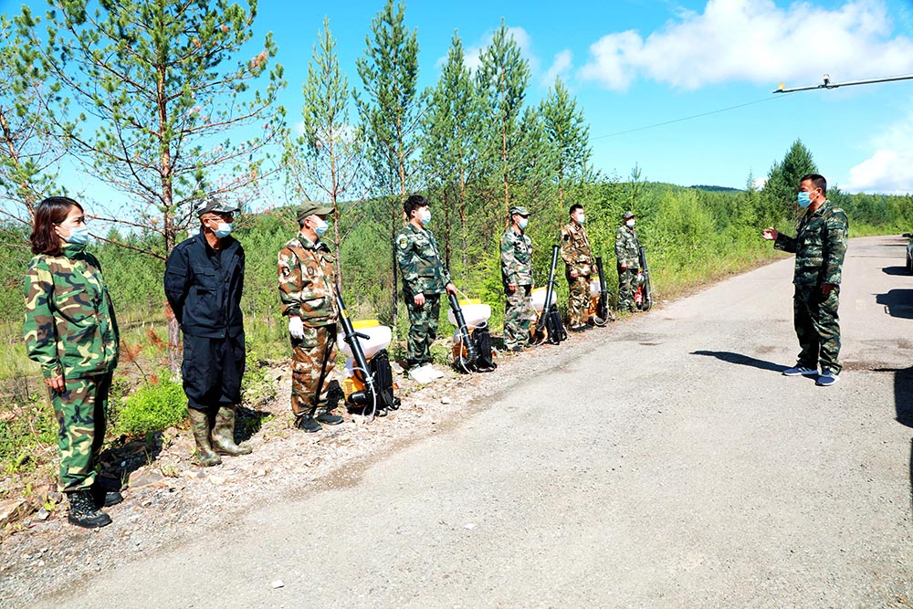 阿木尔林业局开展突发重大林业有害生物灾害应急演练