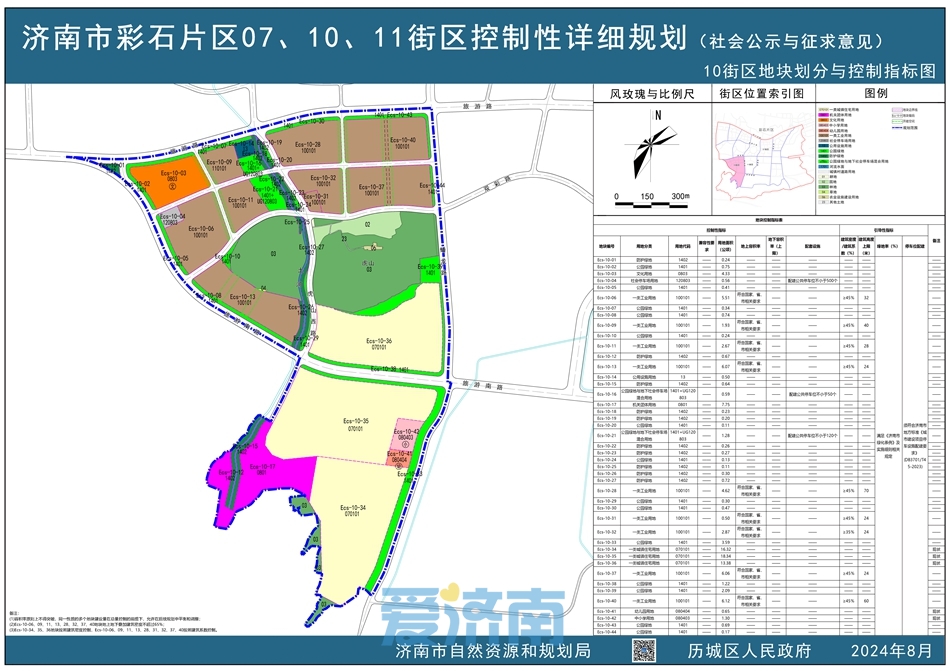 济南6街区控规公示,规划新建13所学校