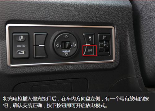 比亚迪秦充电开关按钮