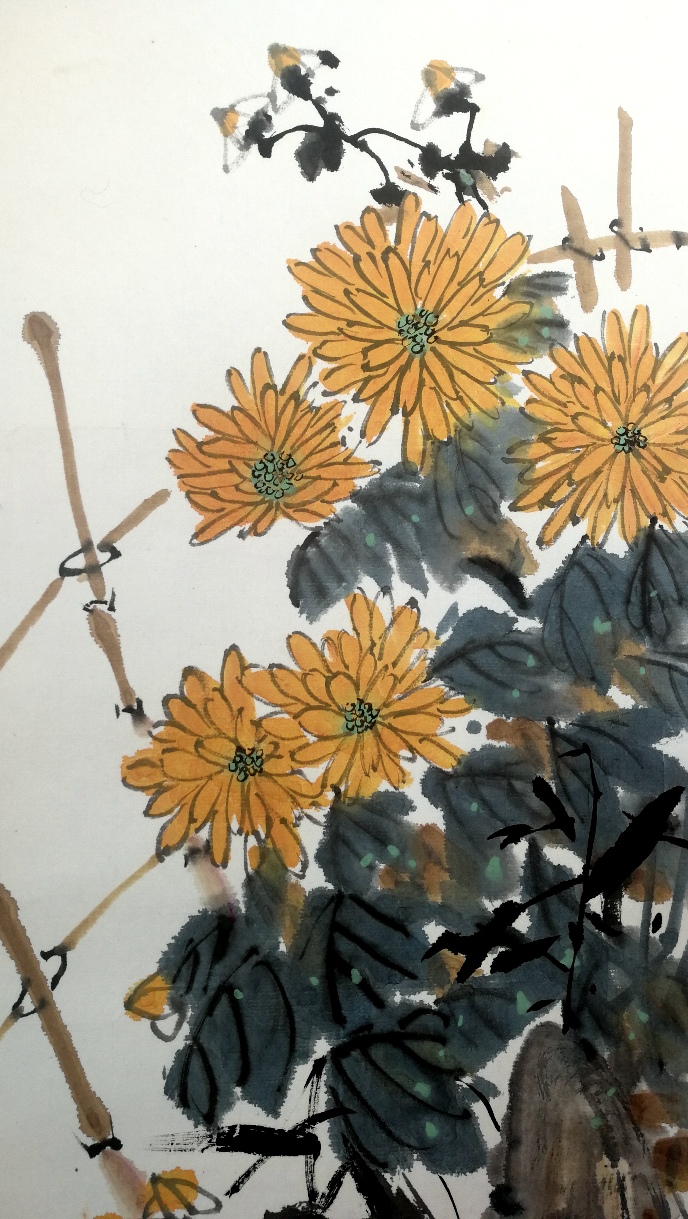 河北省美术家协会常务理事刘庭芳国画《秋色》