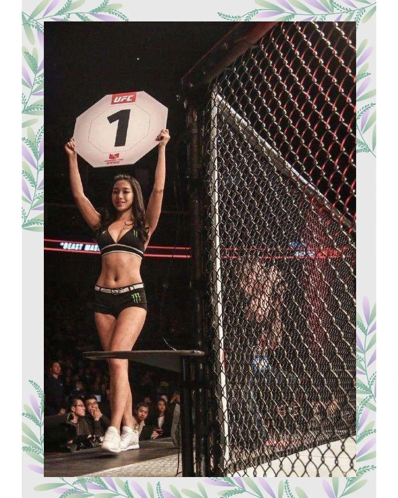 ufc上海赛:中国力量闪耀,举牌女郎风采独特