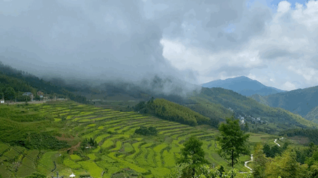 大山村冰川遗迹天石潭:车程2分钟 大山村高山梯田:车程2分钟 龙上村