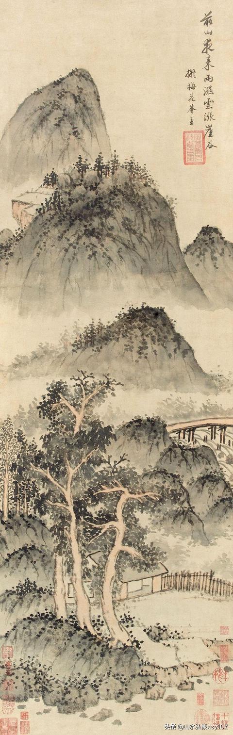 沈周山水画深得"元四家"精髓,其晚年"粗笔山水"值得一学吗?