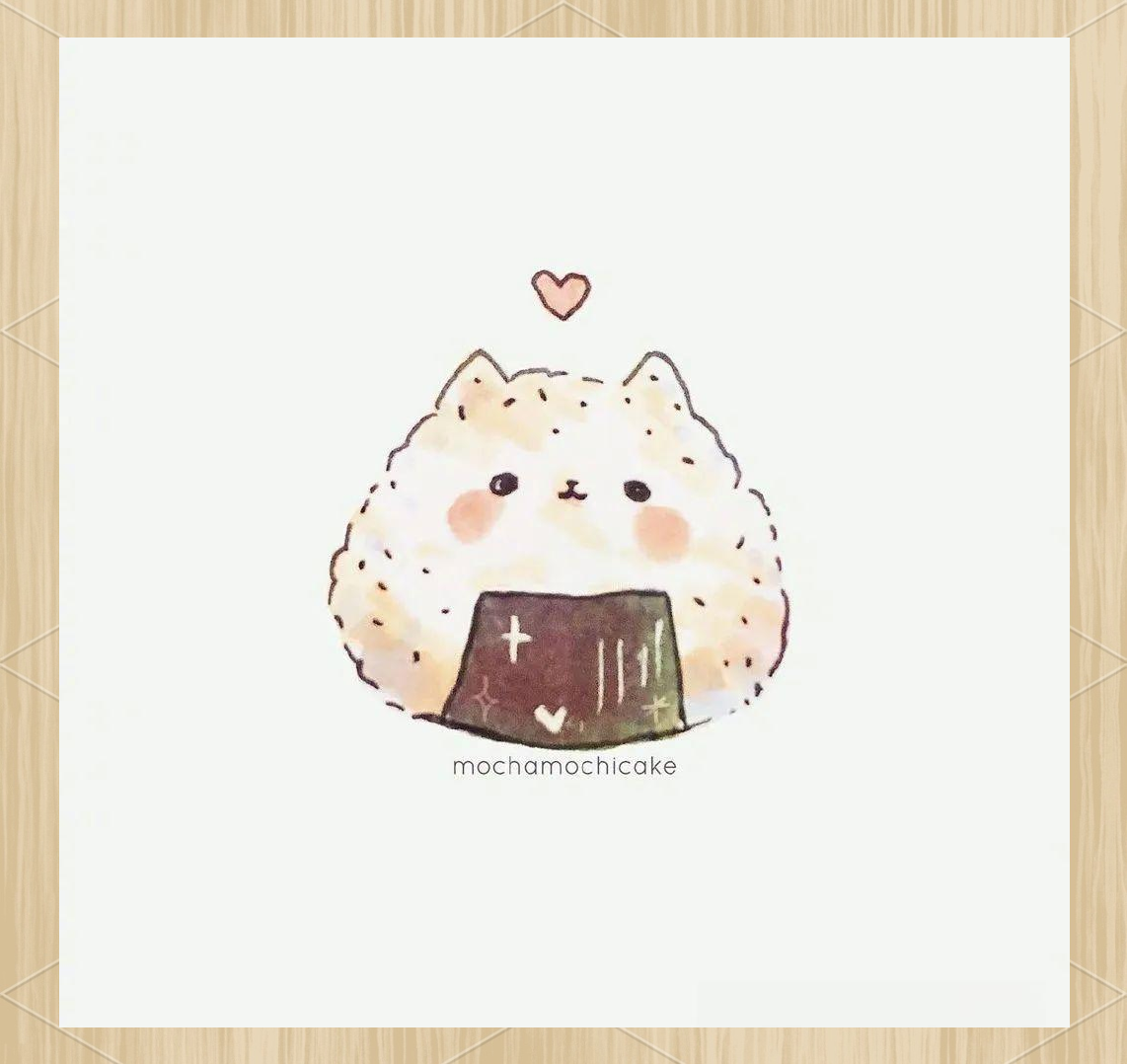 mochamochicake的水彩小插画:动物与食物的奇妙融合