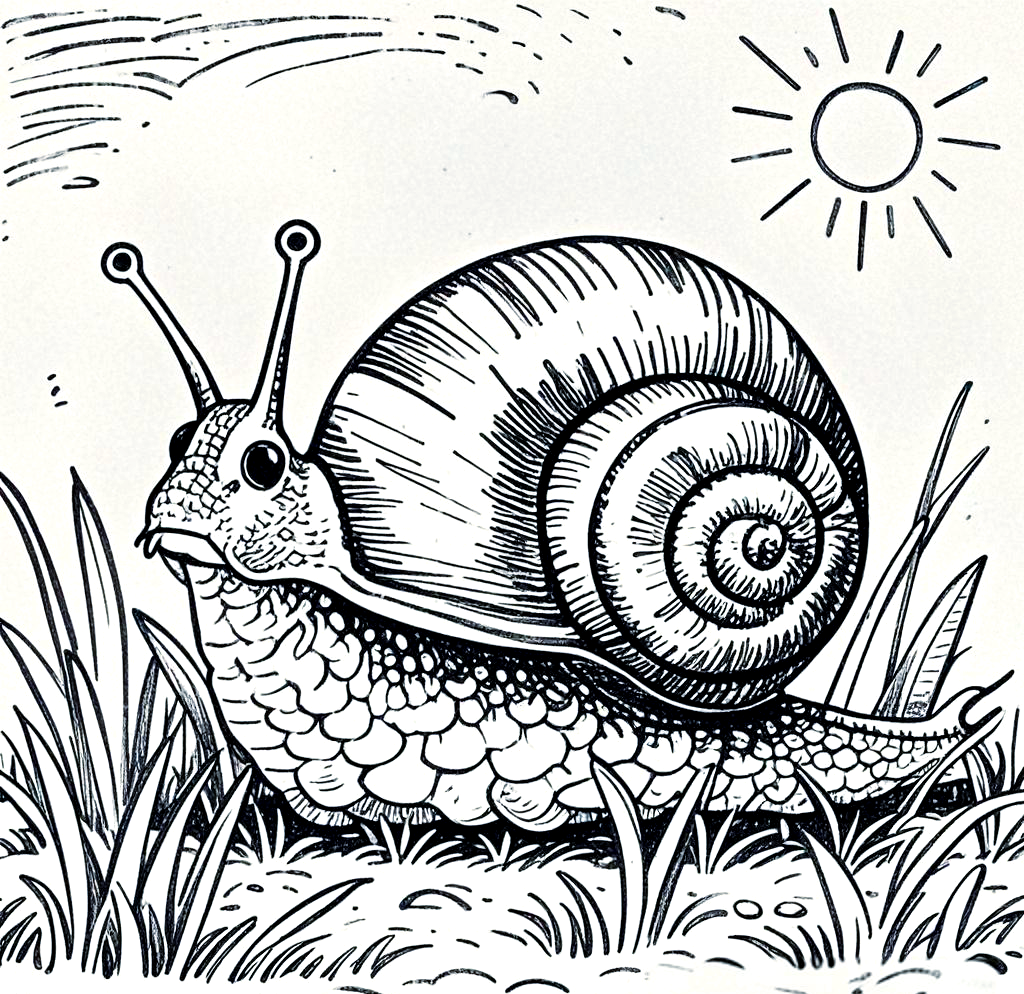 小蜗牛线描练习指南与技巧分享