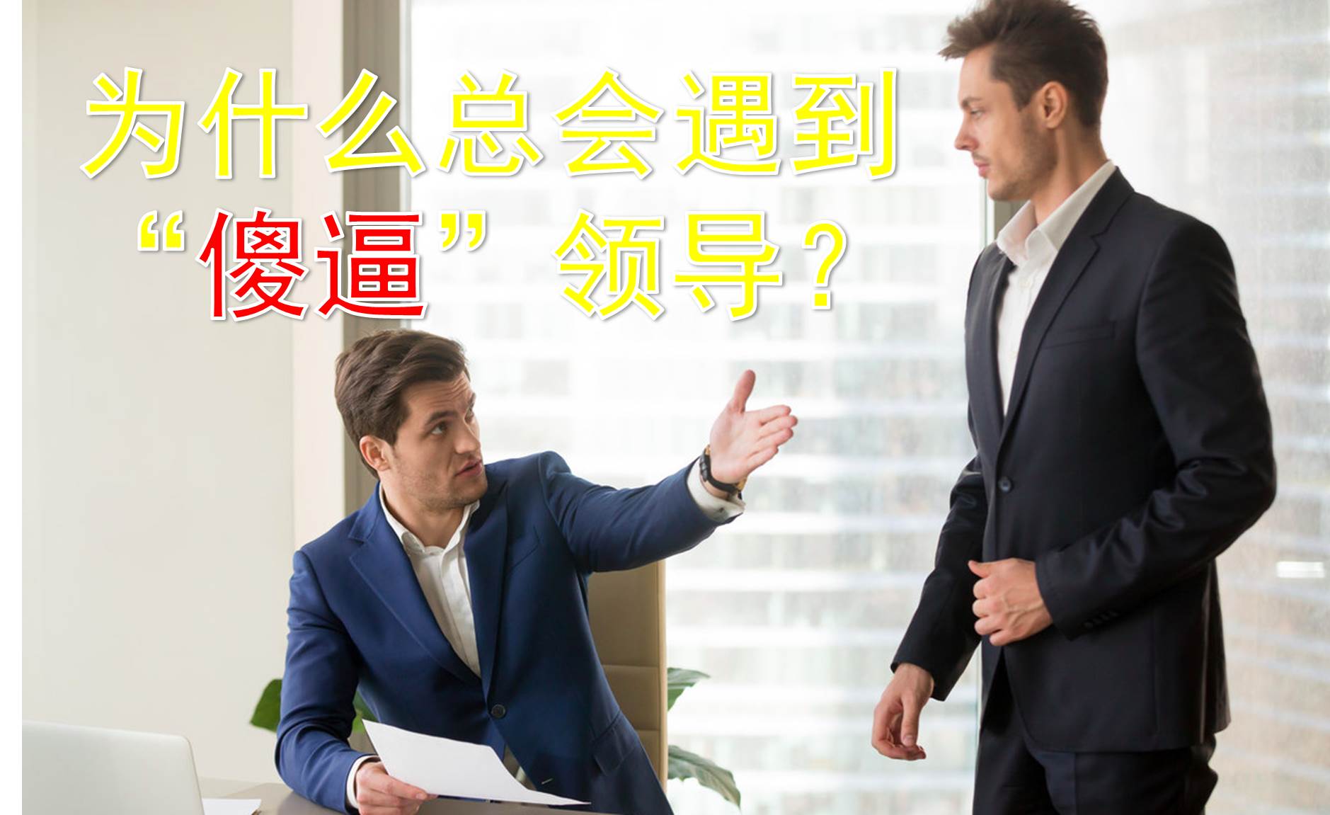 为什么哪里都有"傻逼"领导