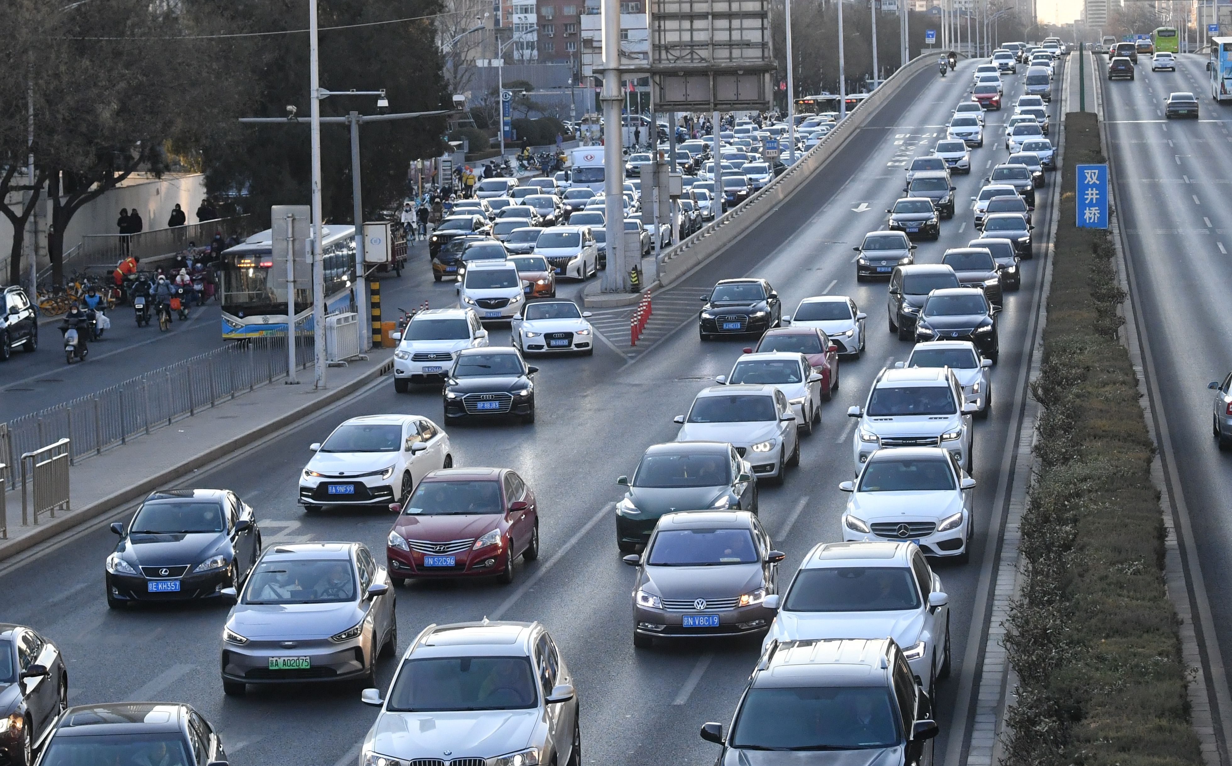 今日早高峰,北京路网严重拥堵持续约一小时