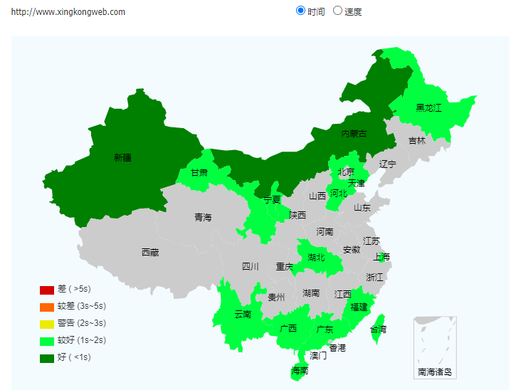 网站速度检测，网速检测在线测试器