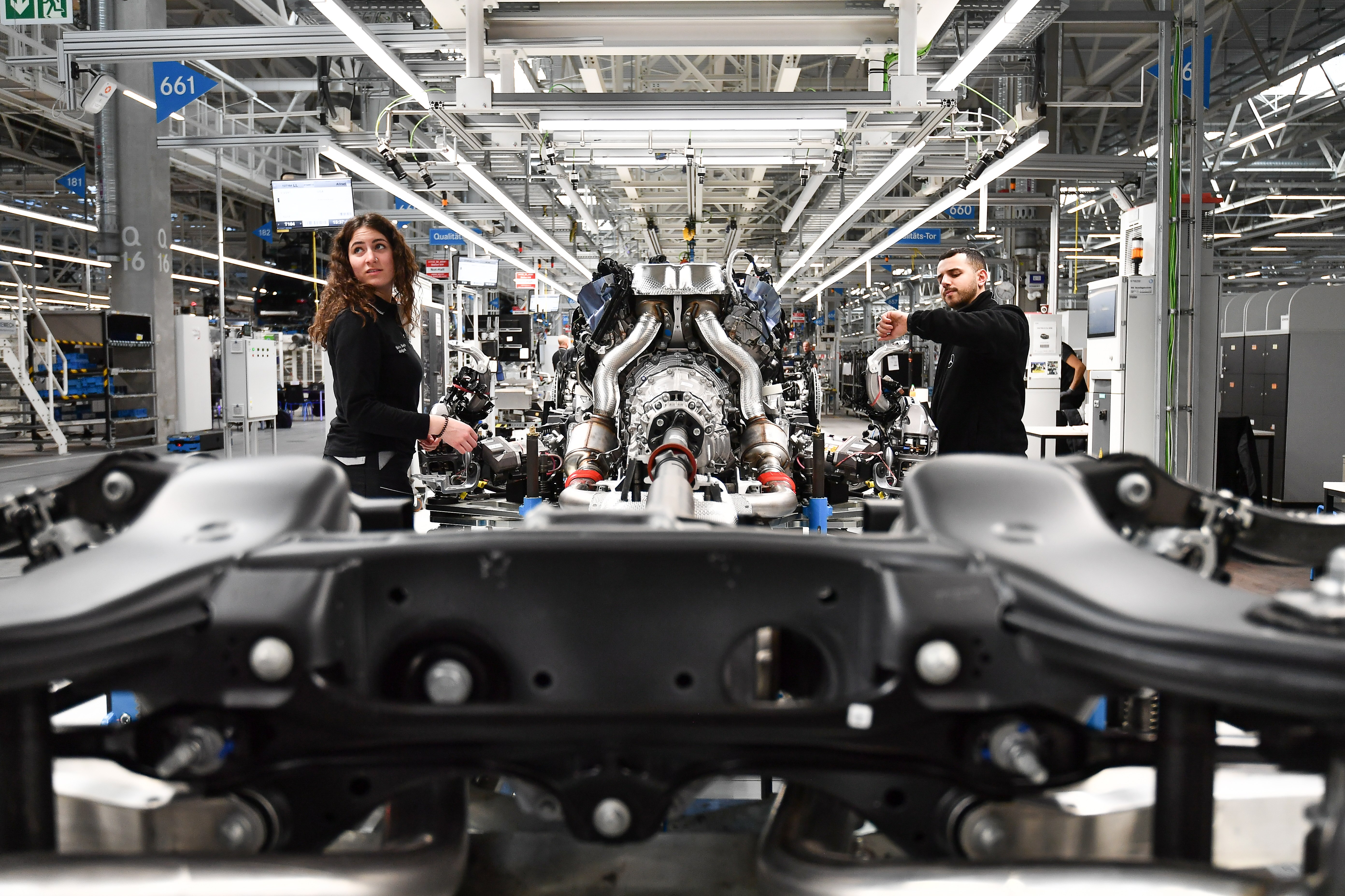 德国辛德尔芬根的梅赛德斯-奔驰汽车工厂