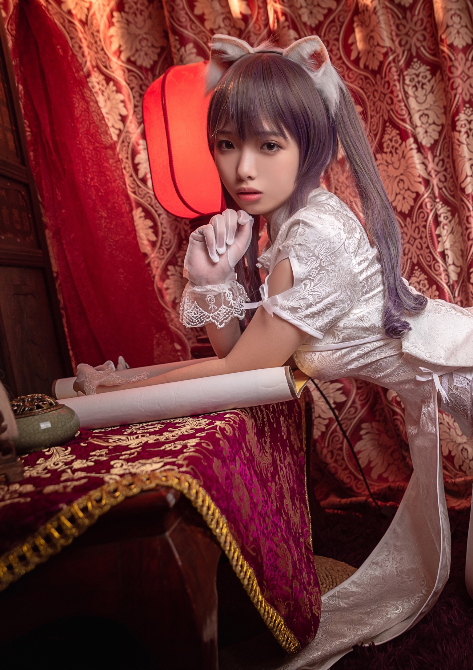 二次元cos - 兽耳·旗袍@雯妹不讲道理