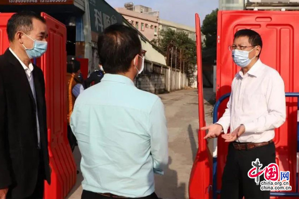 东莞桥头镇委书记翟耀东督导检查集中医学观察点疫情防控工作