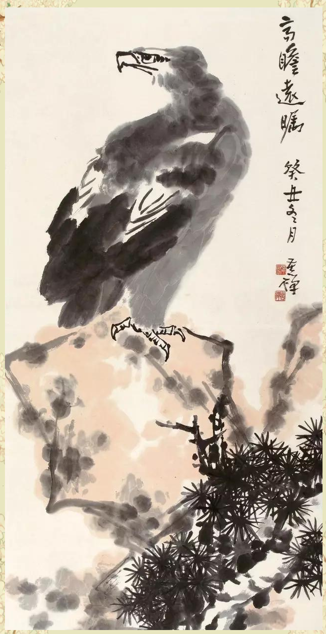 李苦禅的鹰画作品欣赏
