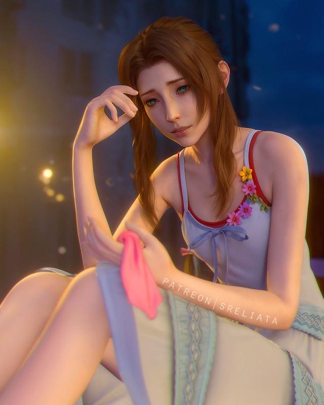 《最终幻想7》蒂法与爱丽丝3d美图赏 性感美丽吸睛