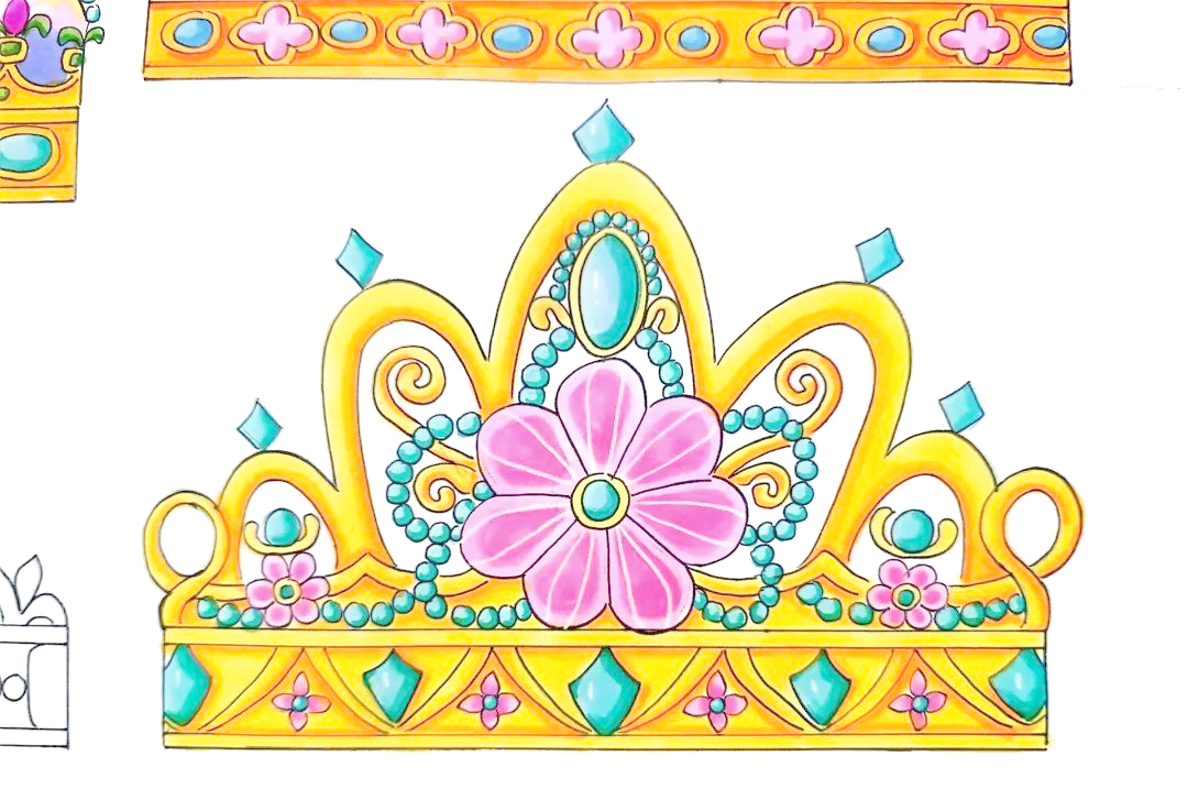 创意美术《母亲节皇冠》手工与绘画结合制作精美皇冠献给母亲