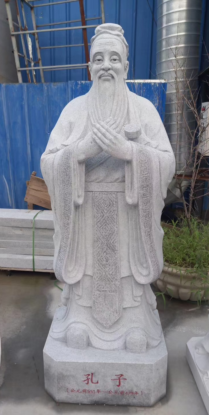 孔子像雕塑中孔子的手势为什么是交叉的?