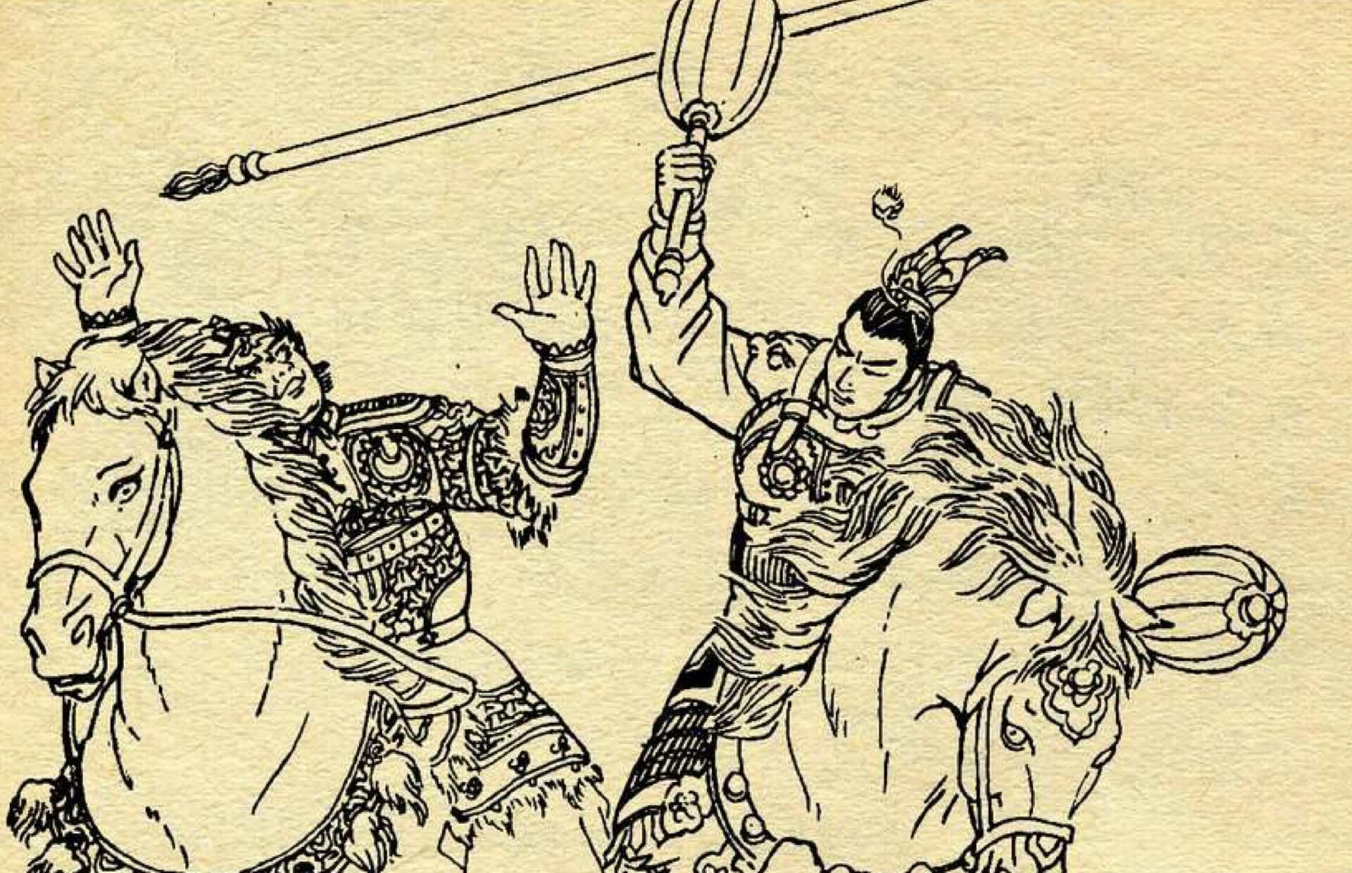 第一个人就是十三杰排首位的李元霸,在晋阳宫比武时,宇文成都跟李元霸