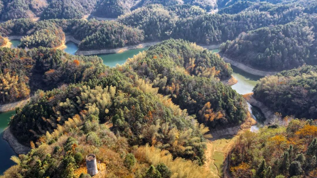 崇阳青山湖风景区图片