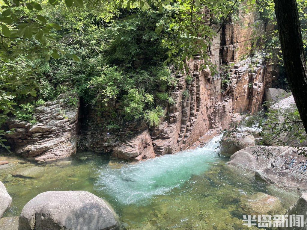 青岛北九水风景区图片