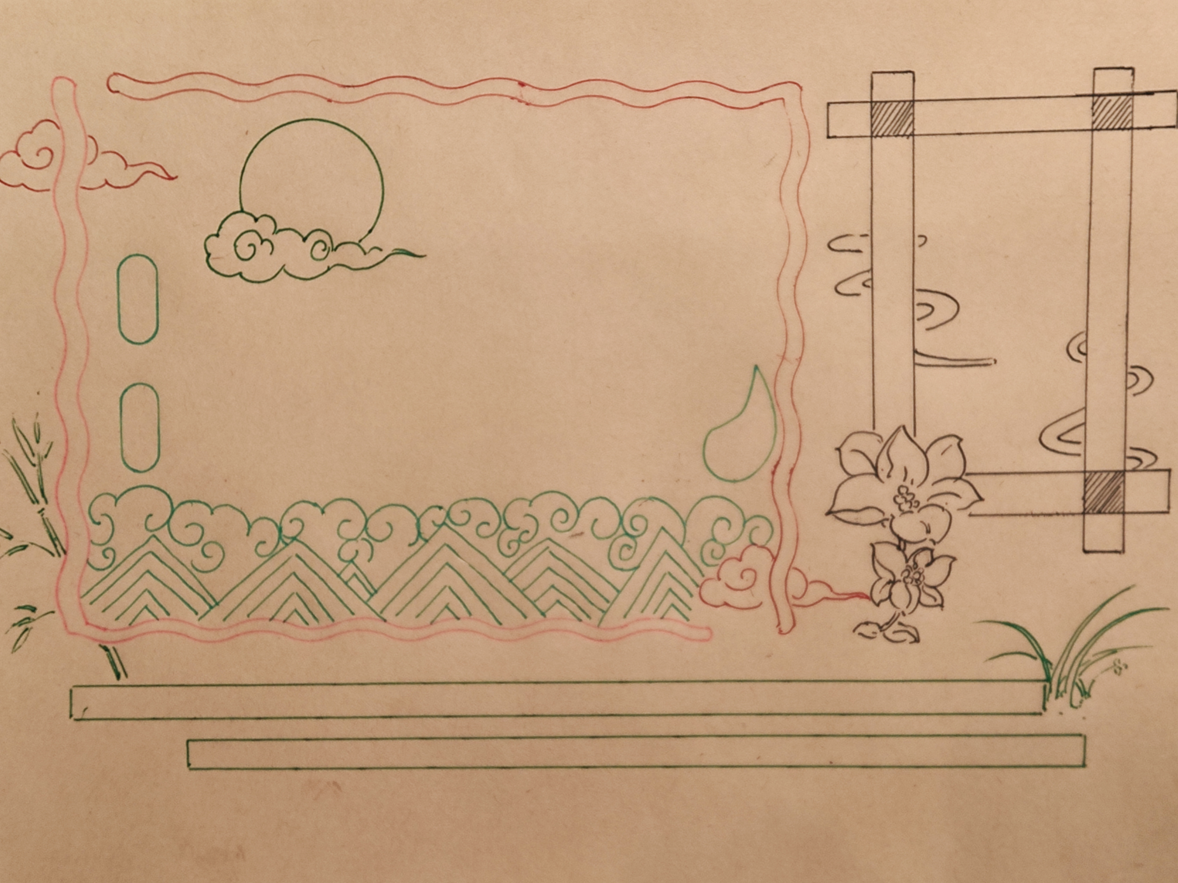 古风手帐绘画步骤