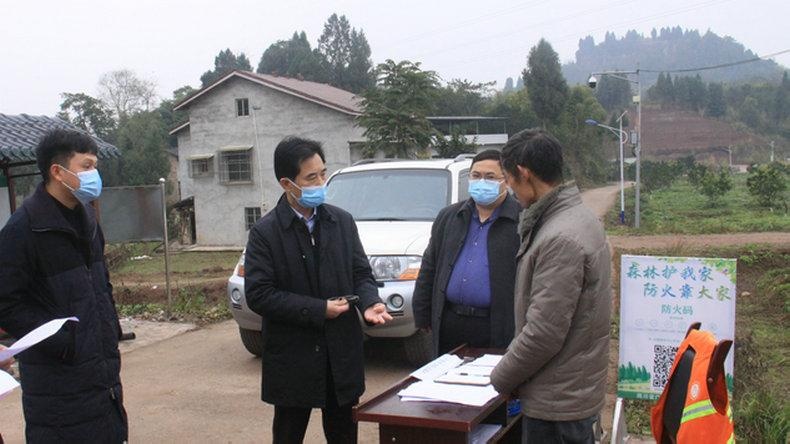 广安市副市长尹黎明暗访督导广安区森林防灭火及专项整治工作