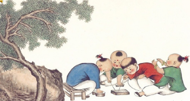 童年的水墨画表现了童年生活的什么和什么