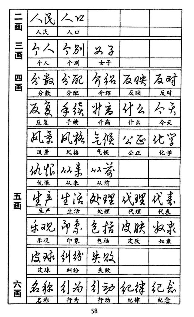 经典字帖|非常经典的钢笔书法字帖-黄若舟《汉字快写法》值得收藏