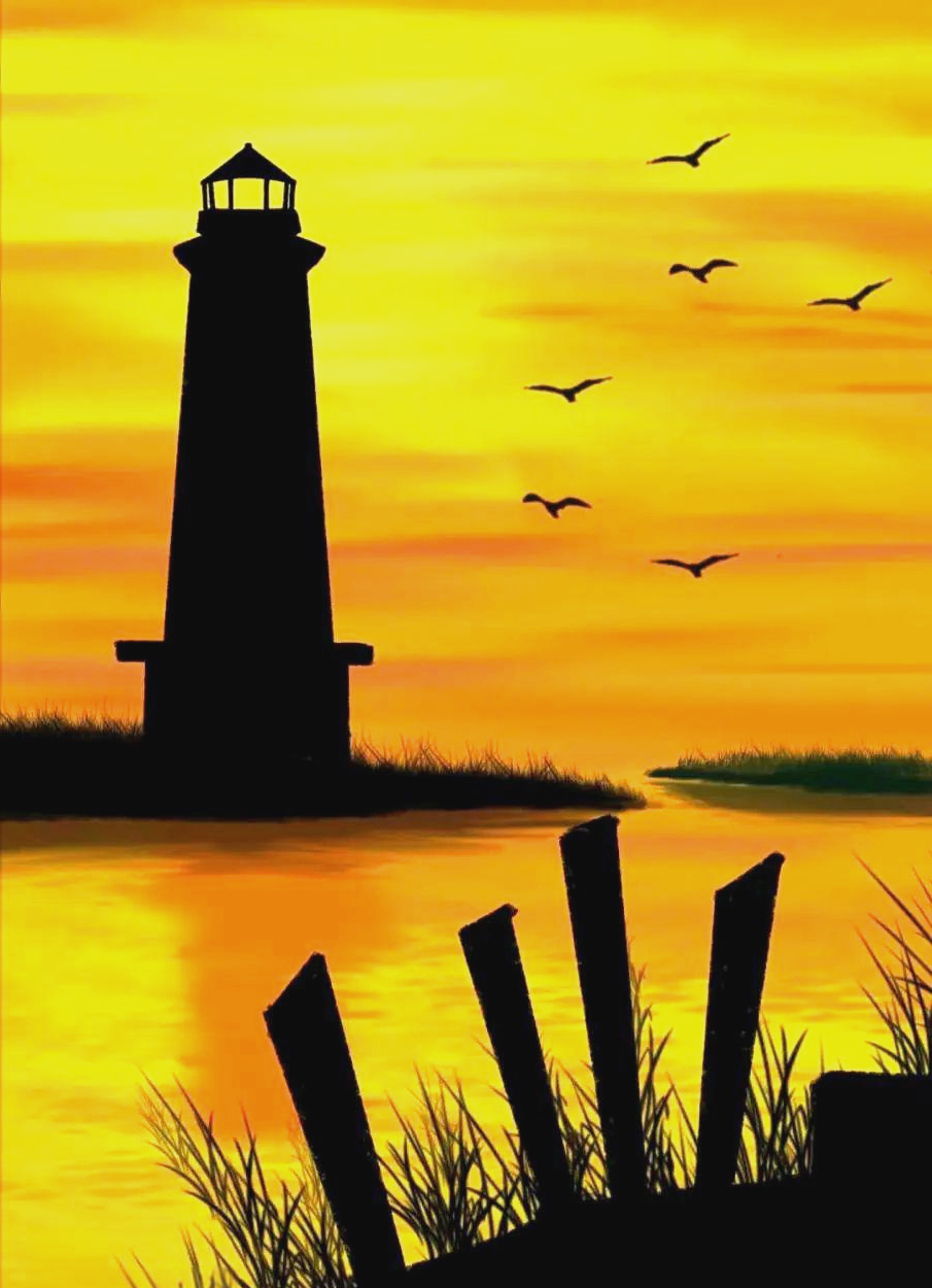 探索风景剪影画的独特魅力:夕阳与黄昏的完美呈现