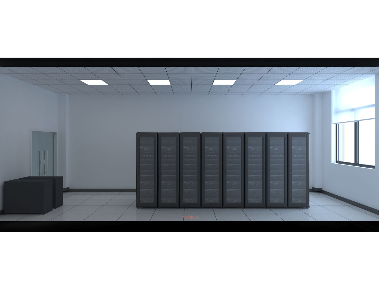 机房工程建设前的3d效果图参考