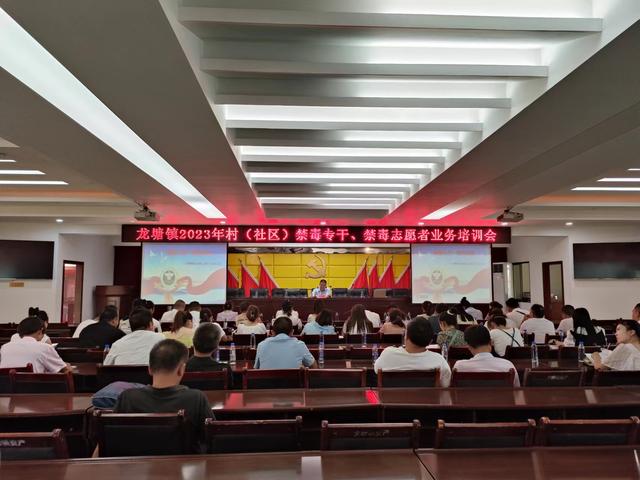 涟源市龙塘镇举办村(社区)禁毒专干,志愿者业务培训班